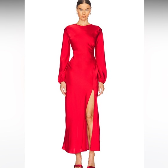 ASTR the Label Elegant Red Elise Maxi Dress - Picture 2 of 4